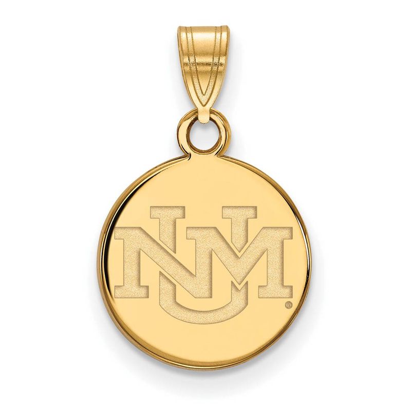 10k Yellow Gold U. Of New Mexico Small Pendant